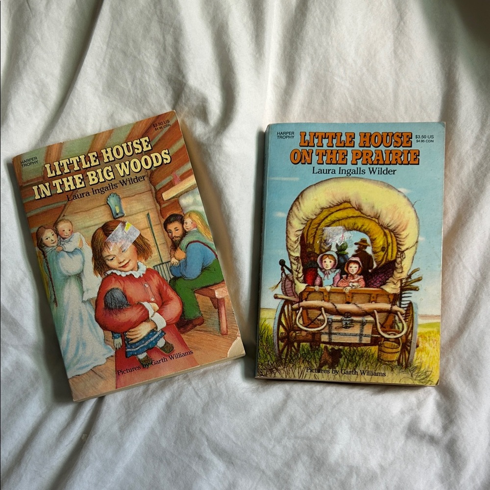 Vintage Little House on the Prairie and Little House in the Big Woods books